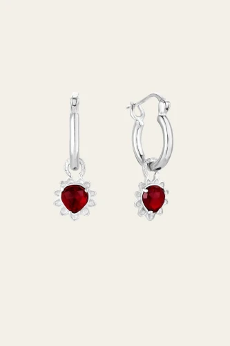 Love charm earrings slv.webp